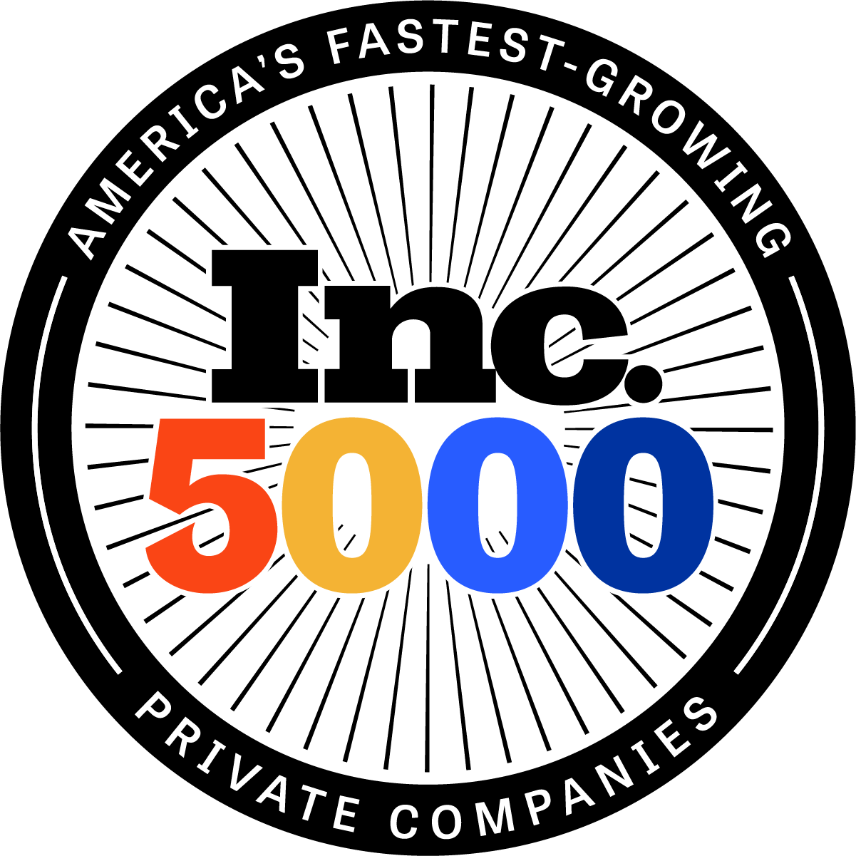 Inc. fastest growing private company award logo